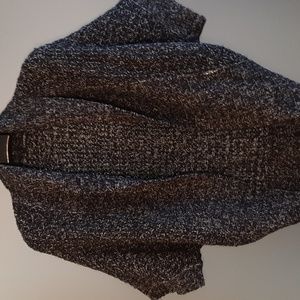 George sweater.    Gray. Size small.  No buttons. Shawl style.
